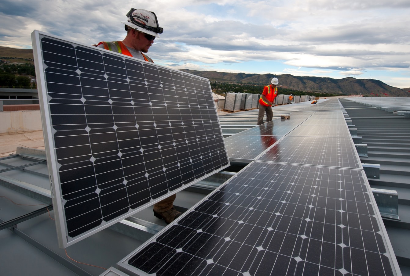 Solar panel installation